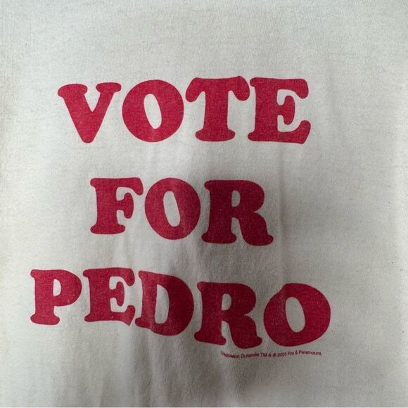 Vintage Napoleon Dynamite 2004 Vote For Pedro T-Shirt size medium - Picture 5 of 8